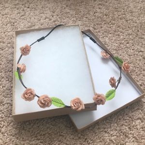 Floral Flower Crown Hair Accessory